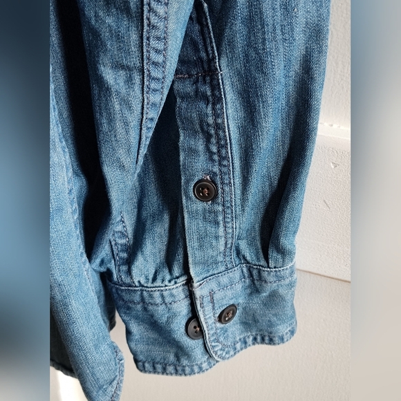 Port Authority Men's Blue Denim Button-Up Shirt | 100% Cotton | XL - Picture 4 of 7